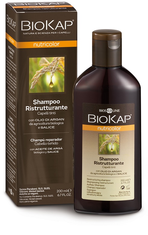 BIOKAP NUTRICOLOR SHAMPOO RISTRUTTURANTE 200 ML - Farmadott.it