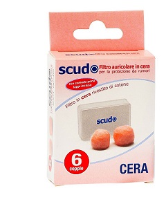 TAPPO AURICOLARE EARPLUG SCUDO IN CERA 6 COPPIE 12 PEZZI ARTICOLO 7EN081 - Farmadott.it