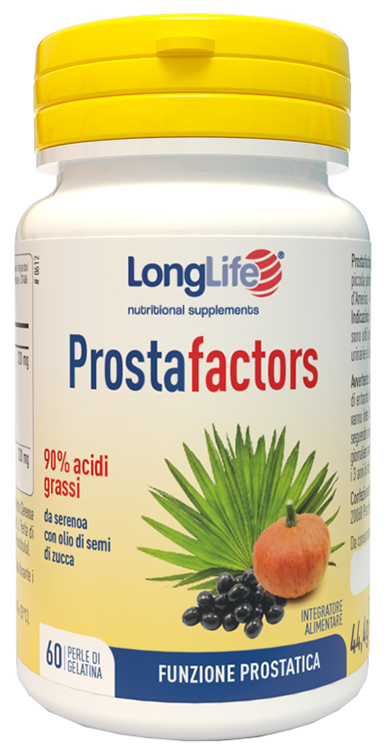 LONGLIFE PROSTAFACTORS 60 PERLE DI GELATINA - Farmadott.it