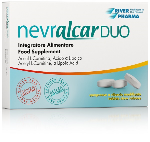 NEVRALCAR DUO 60 COMPRESSE DEGLUTIBILI A RILASCIO MODIFICATO SENZA GLUTINE SENZA LATTOSIO - Farmadott.it