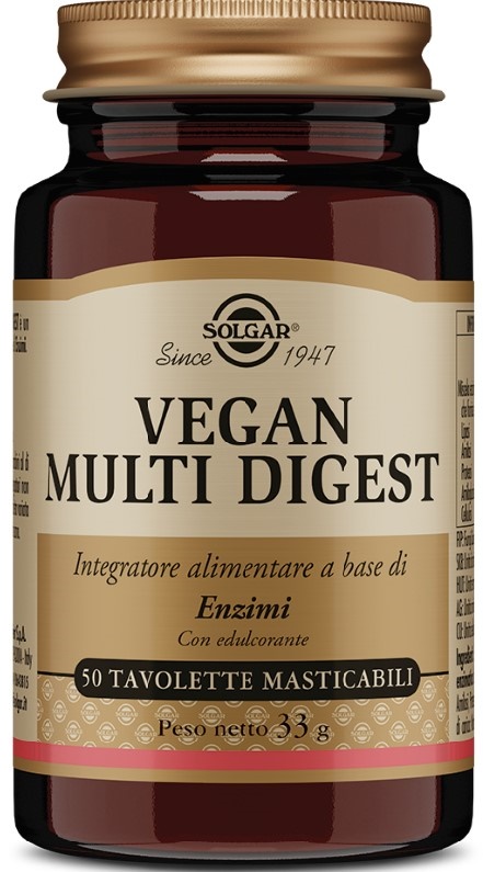 VEGAN MULTI DIGEST 50 TAVOLETTE MASTICABILI - Farmadott.it