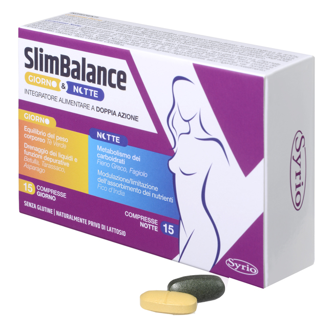 SLIM BALANCE GIORNO E NOTTE 15 COMPRESSE GIORNO 15 COMPRESSE NOTTE - Farmadott.it