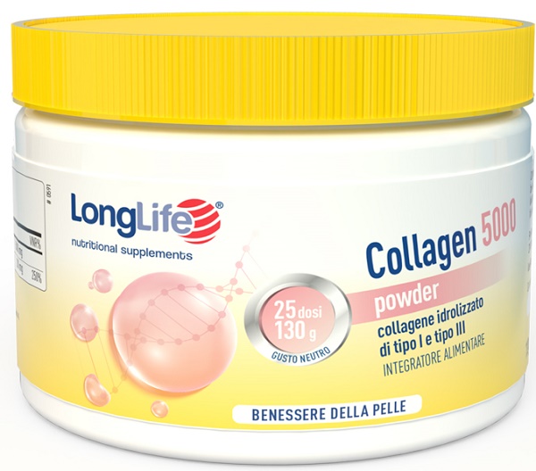 LONGLIFE COLLAGEN 5000 POWDER 130 G - Farmadott.it