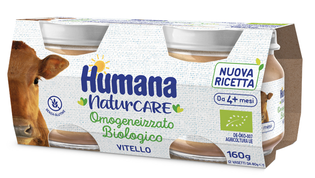 HUMANA OMOGENEIZZATO VITELLO BIOLOGICO 2 PEZZI 80 G - Farmadott.it