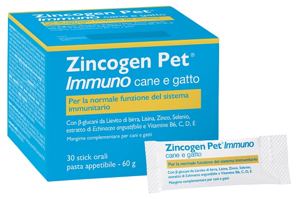 ZINCOGEN PET IMMUNO PASTA 30 STICK - Farmadott.it