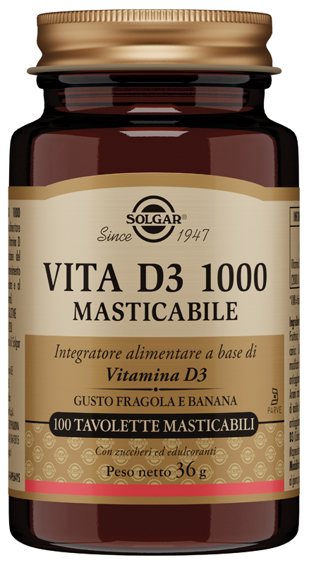 VITA D3 1000 100 TAVOLETTE MASTICABILI - Farmadott.it