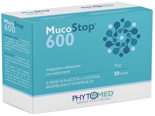 MUCOSTOP 600MG 20 BUSTINE DA 3,5 G - Farmadott.it