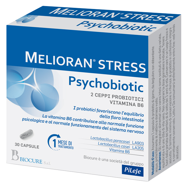 MELIORAN STRESS PSYCHOBIOTIC 30 CAPSULE - Farmadott.it