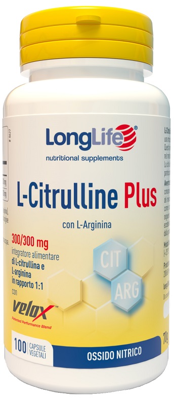 LONGLIFE L-CITRULLINE PLUS 100 CAPSULE VEGETALI - Farmadott.it