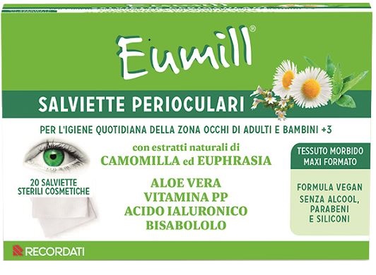 EUMILL SALVIETTE PERIOCULARI 20 PEZZI - Farmadott.it