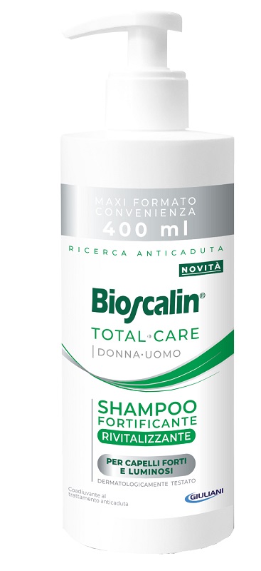 BIOSCALIN TOTAL CARE SHAMPOO FORTIFICANTE RIVITALIZZANTE 400 ML - Farmadott.it