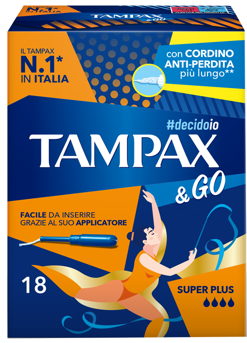 TAMPAX &GO SUPER PLUS 18 PEZZI - Farmadott.it