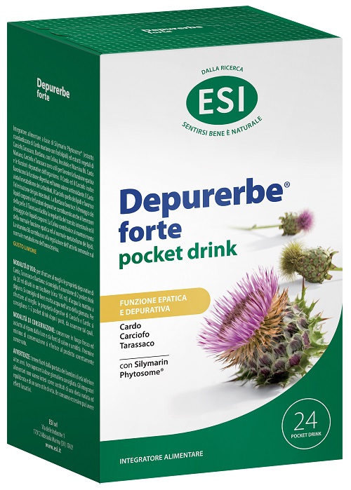 ESI DEPURERBE FORTE POCKET DRINK 24 PEZZI 20 ML - Farmadott.it