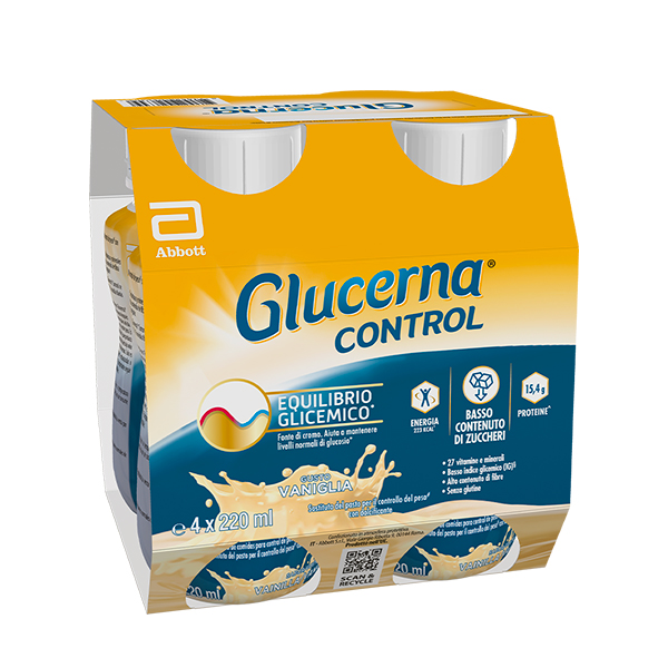 GLUCERNA CONTROL VANIGLIA 4X220 ML - Farmadott.it