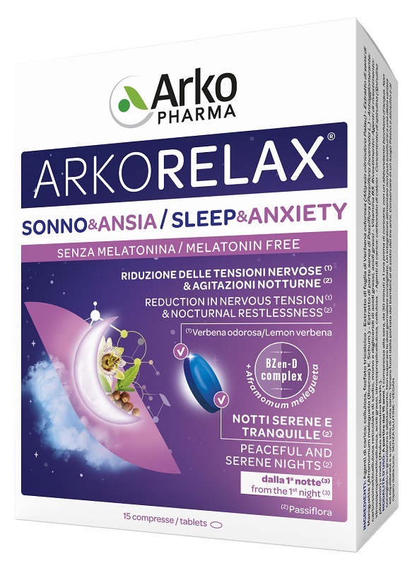 ARKORELAX SONNO&ANSIA 15 COMPRESSE - Farmadott.it