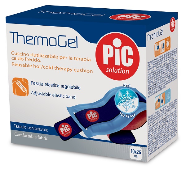 CUSCINO THERMOGEL TERAPIA CALDO FREDDO 10X26 CM CON FASCIA ELASTICA ITC - Farmadott.it