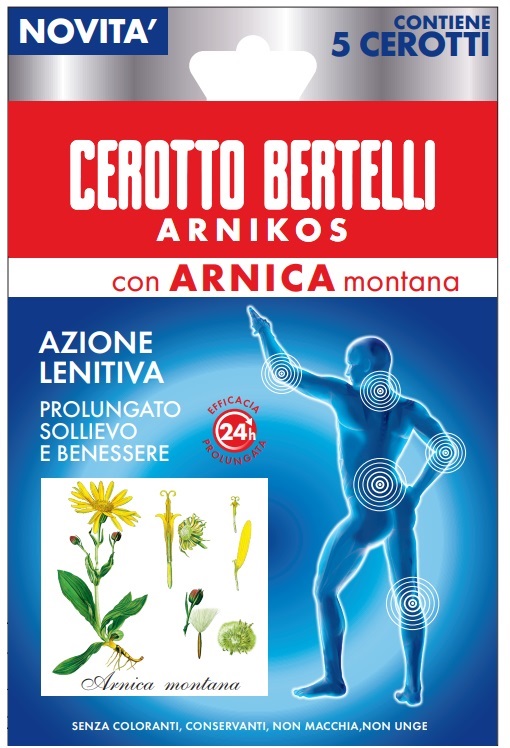 BERTELLI CEROTTO ARNIKOS CON ARNICA MONTANA 5 PEZZI - Farmadott.it