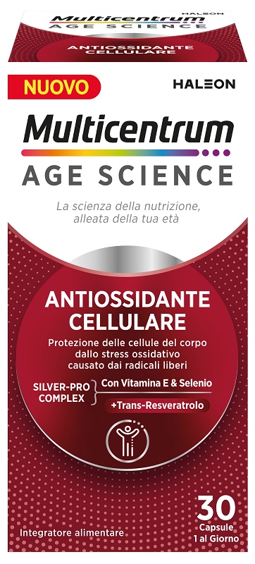 MULTICENTRUM AGE SCIENCE ANTIOSSIDANTE CELLULARE 30 CAPSULE - Farmadott.it