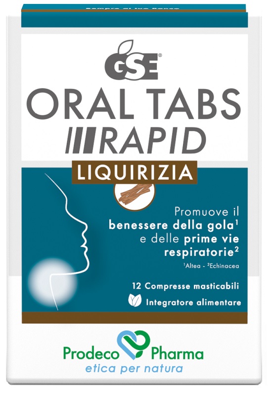 GSE ORAL TABS RAPID LIQUIRIZIA 12 COMPRESSE DA 1,5 G - Farmadott.it