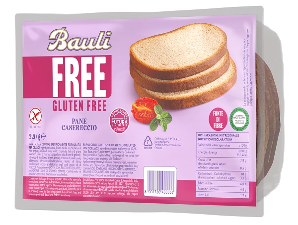 BAULI FREE PANE CASERECCIO 220 G - Farmadott.it