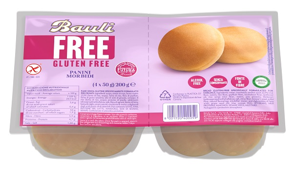 BAULI FREE PANINI MORBIDI 4 PEZZI DA 50 G - Farmadott.it