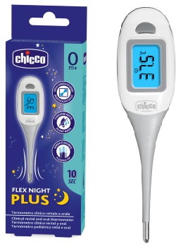 CHICCO TERMOMETRO FLEX NIGHT PLUS - Farmadott.it