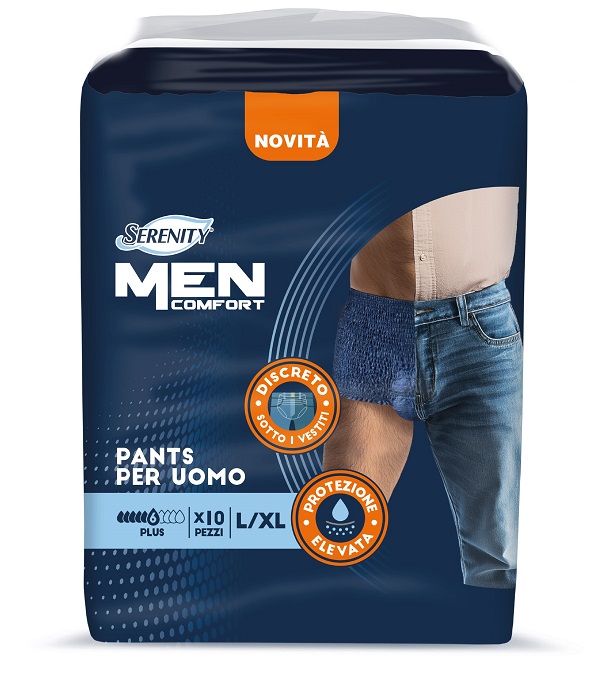 PANNOLONE A MUTANDINA SERENITY MEN COMFORT PLUS L/XL 10 PEZZI - Farmadott.it