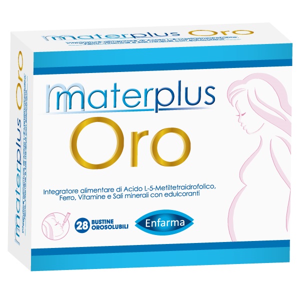 MATERPLUS ORO 28 BUSTINE OROSOLUBILI DA 1,8 G CON EDULCORANTI - Farmadott.it