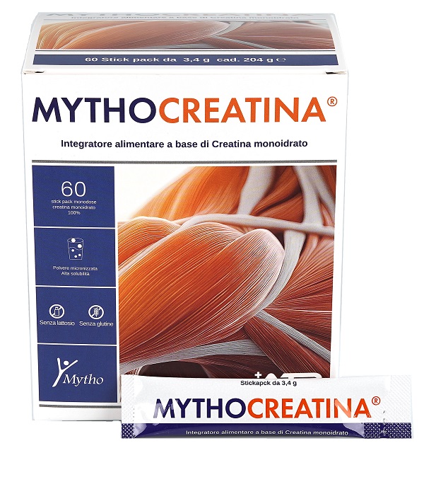 MYTHOCREATINA 60 STICK PACK SENZA GLUTINE SENZA LATTOSIO - Farmadott.it