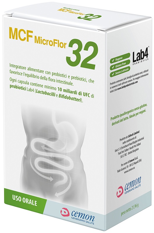 MCF MICROFLOR 32 60 CAPSULE VEGETALI - Farmadott.it