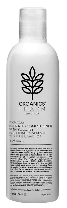 ORGANICS PHARMA HYDRATE CONDITIONER WITH YOGURT AND LAVENDER 250 ML - Farmadott.it