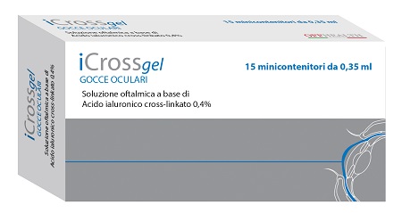 ICROSS GEL GOCCE OCULARI ACIDO IALURONICO CROSS-LINKATO 0,4% 15 MONODOSE DA 0,35 ML - Farmadott.it