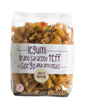 GAROFALO FUSILLI PASTA SENZA GLUTINE LEGUMI E CEREALI 400 G - Farmadott.it
