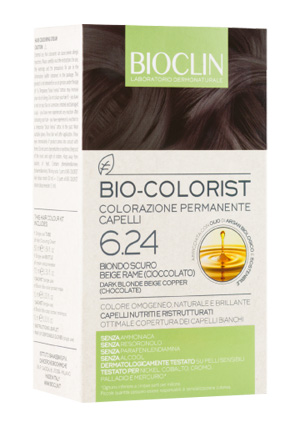 BIOCLIN BIO COLORIST 6,24 BIONDO SCURO BEIGE RAME - Farmadott.it