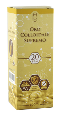 ORO COLLOIDALE SUPREMO 20PPM 100 ML - Farmadott.it