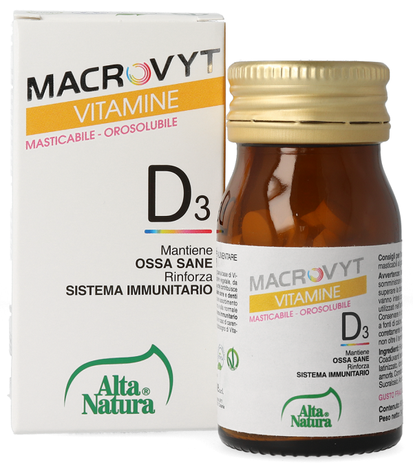 MACROVYT VITAMINA D3 VEG 60 COMPRESSE OROSOLUBILI - Farmadott.it