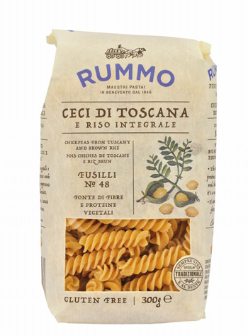 RUMMO FUSILLI N 48 CECI DI TOSCANA E RISO INTEGRALE 300 G - Farmadott.it