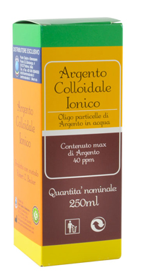 ARGENTO COLLOIDALE IONICO 40PPM CERTIFICATO 250 ML - Farmadott.it
