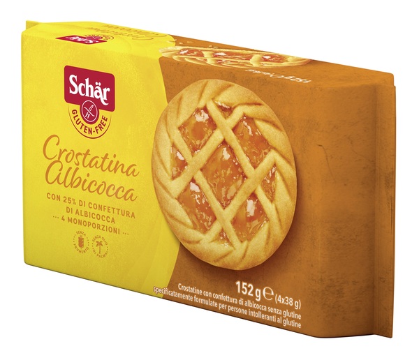 SCHAR CROSTATINA CON CONFETTURA DI ALBICOCCA 4 MONOPORZIONI DA 35 G - Farmadott.it