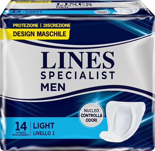 PANNOLONI LINES SPECIALIST MEN LIVELLO 1 14 PEZZI - Farmadott.it