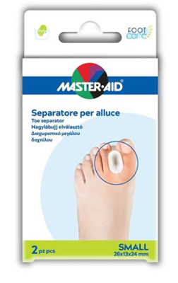 SEPARATORE DITA IN GEL MASTER-AID FOOTCARE PER ALLUCE SMALL 2 PEZZI D1 - Farmadott.it