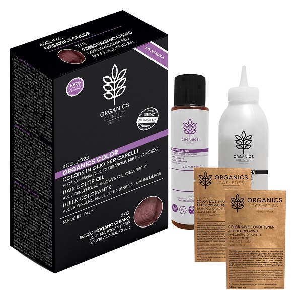 ORGANICS PHARM ORGANICS COLOR 7/5 ROSSO MOGANO CHIARO - Farmadott.it