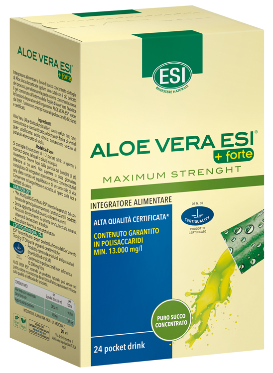 ESI ALOE VERA SUCCO + FORTE 24 POCKET DRINK - Farmadott.it