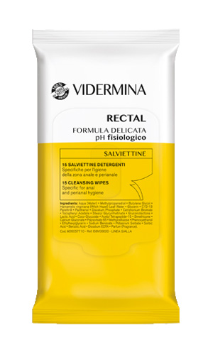 VIDERMINA RECTAL SALVIETTINE 15 PEZZI - Farmadott.it