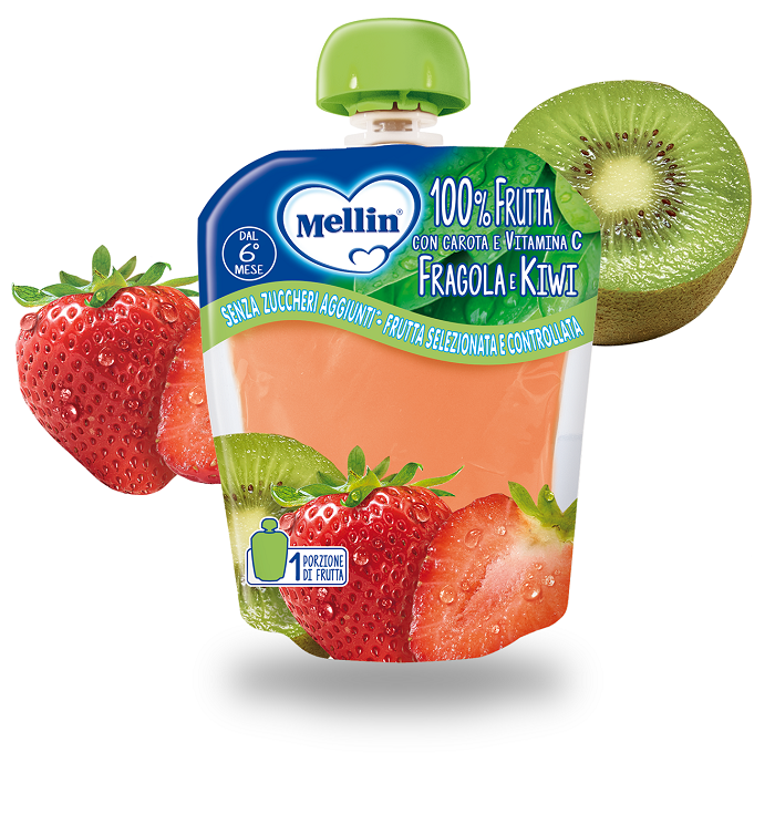 MELLIN POUCH FRAGOLA KIWI 90 G - Farmadott.it