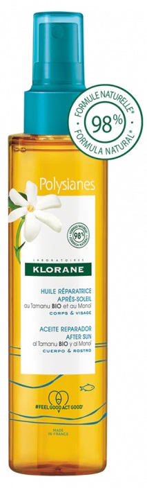 KLORANE OLIO RISTRUTTURANTE DOPOSOLE AL TAMANU E MONOI 150 ML - Farmadott.it