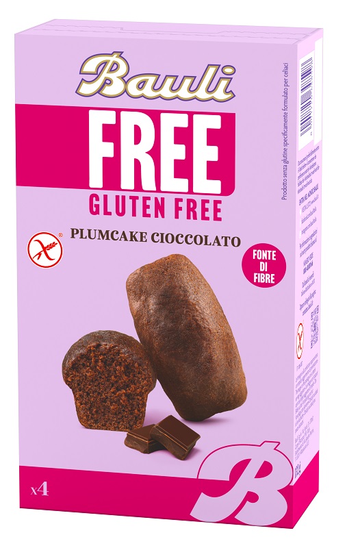 BAULI FREE PLUMCAKE CIOCCOLATO 4 PEZZI DA 33 G - Farmadott.it