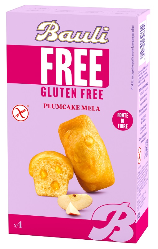 BAULI FREE PLUMCAKE MELA 4 PEZZI DA 33 G - Farmadott.it