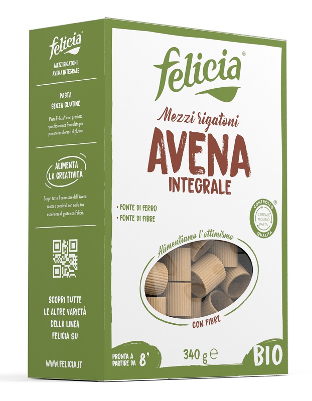 FELICIA MEZZI RIGATONI AVENA 340 G - Farmadott.it