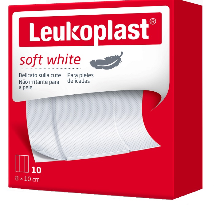 LEUKOPLAST SOFT WHITE 100 X 8 CM 10 PEZZI - Farmadott.it